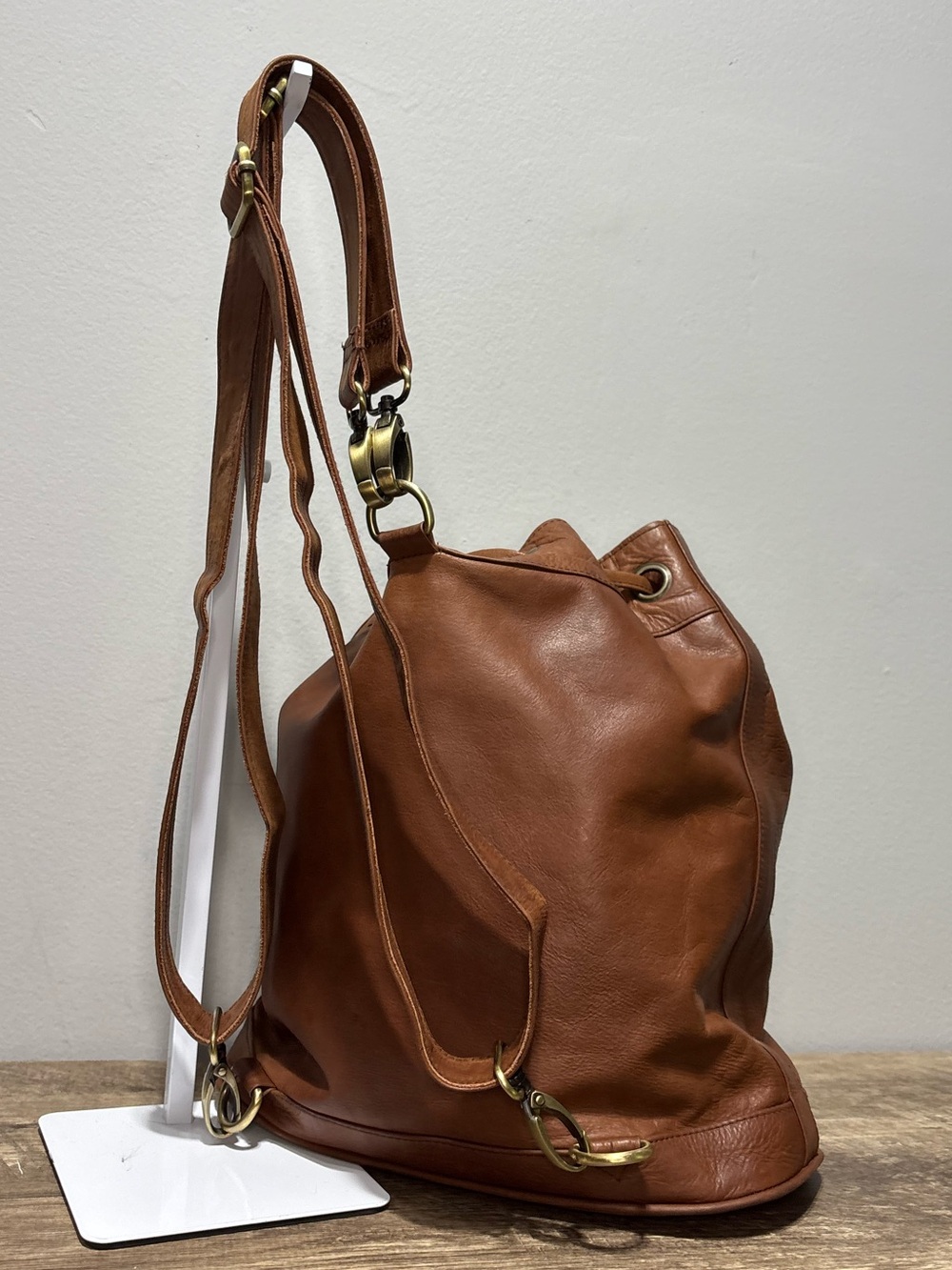 Bali Elf Convertible Leather Backpack - Picture 6 of 14